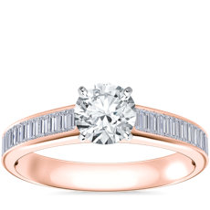 Channel Baguette Diamond Engagement Ring in 14k Rose Gold (1/2 ct. tw.)